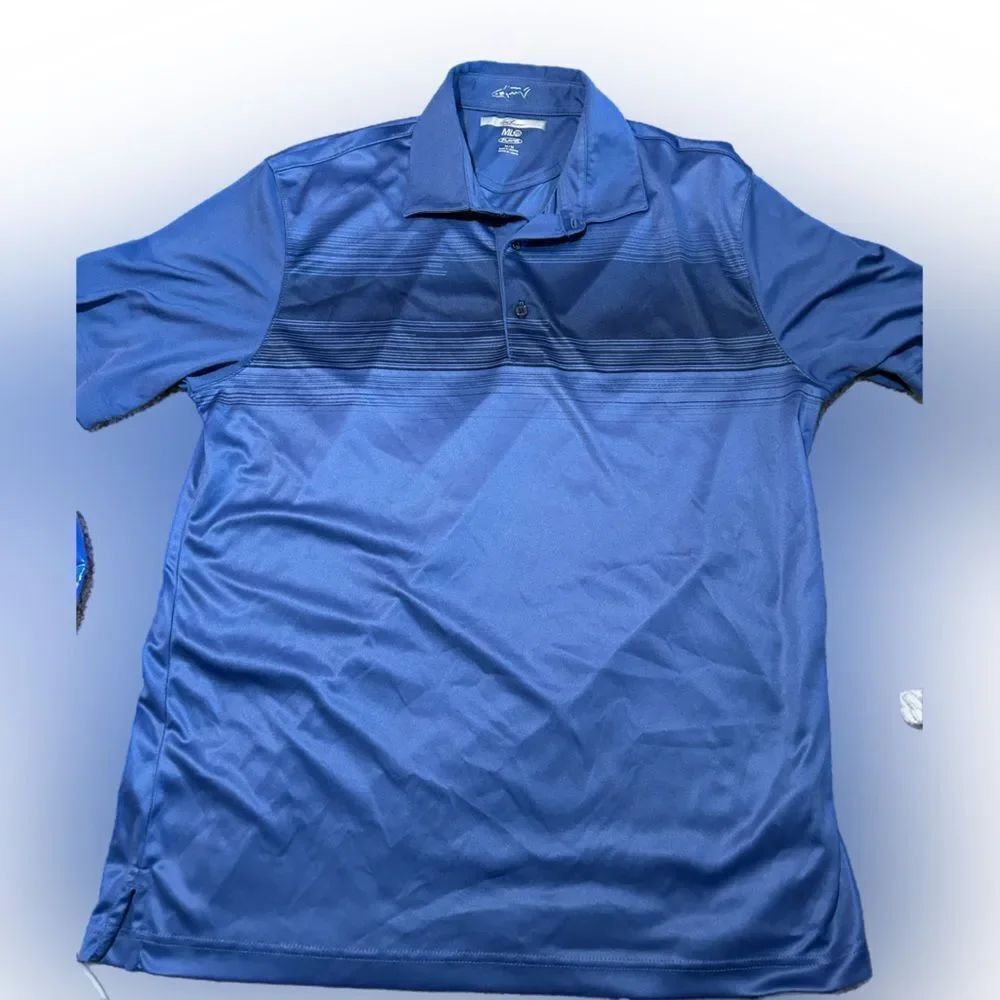 Greg Norman Play Dry Blue Polo Shirt